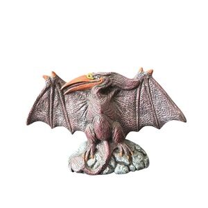 Ceramic Pteranodon Dinosaur Figurine 7" Long Prehistoric Statue Decor‎